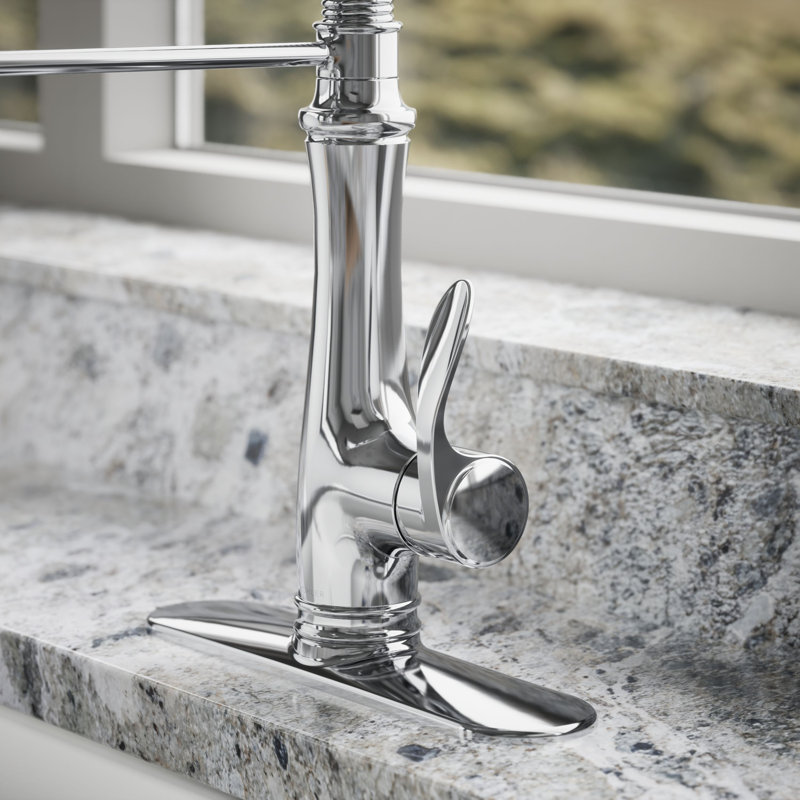 Bellera® Pull Down Single Handle Kitchen Faucet, Polished Chrome