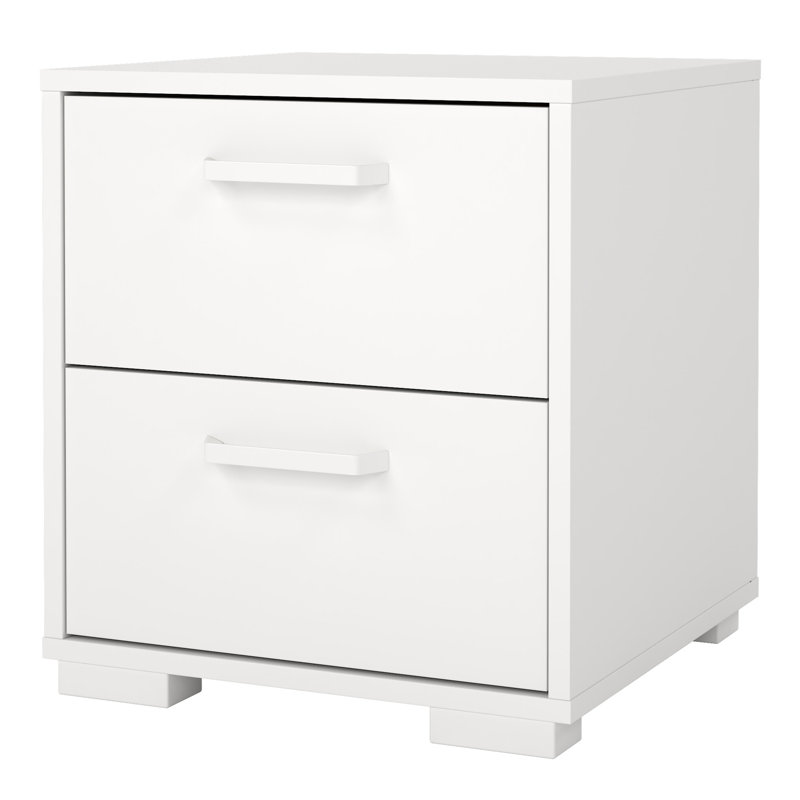 Sumehra 40.2cm W Manufactured Wood Bedside Table, White