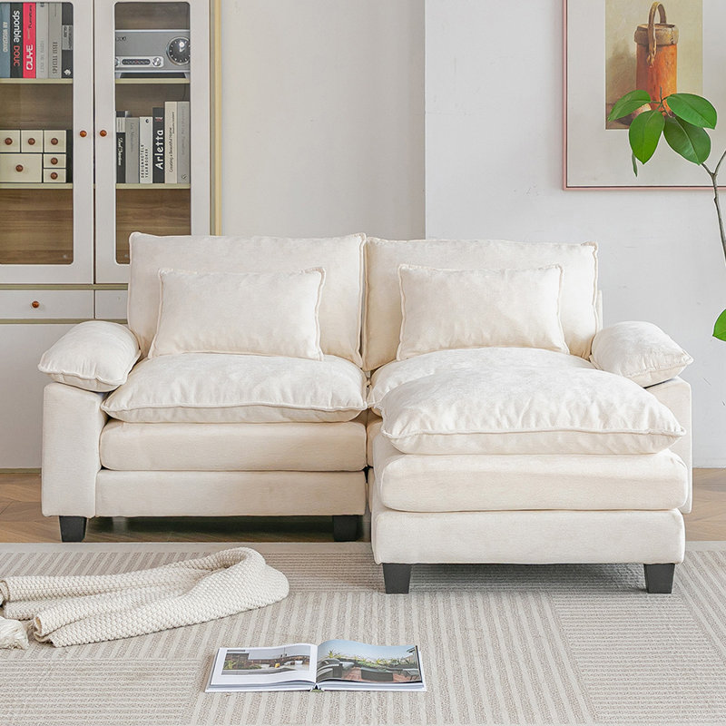 2 Seater Sofa, White