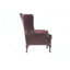 Upholstered Full Grain Leather Wingback Chair-75262732