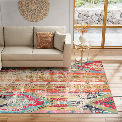 Newburyport Washable Geometric Indoor Rug