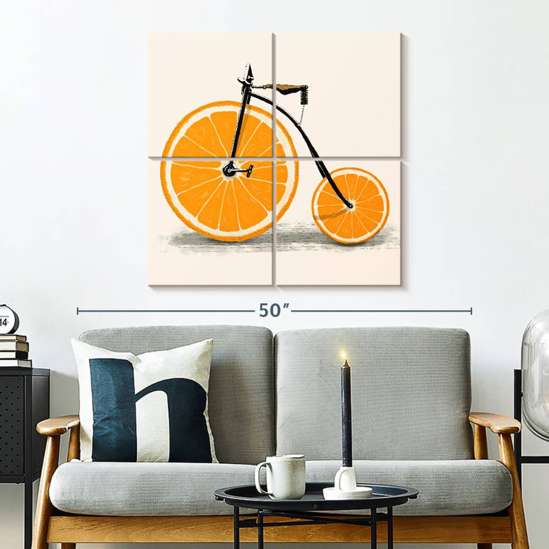 Mehar Clockwork Orange Bicycle, 32'' H x 32'' W