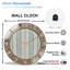 Horloge murale en verre 12 po