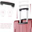 Valise rigide, valises en ABS léger et durable avec roues doubles, valise extensible 28 po à carreaux