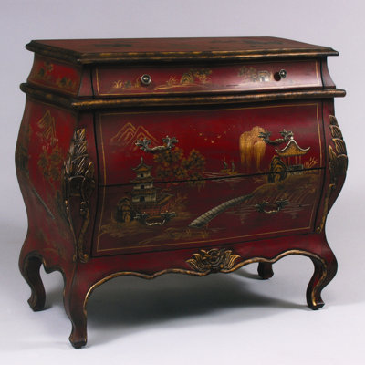 3 Drawer Bombe Chest