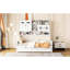Lit de jour simple en bois avec armoire de rangement et lit gigogne lisse - lit gigogne à tablette blanche fiable, matériaux-1314927522-1314927521