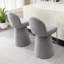 Tabourets de bar pivotants rembourrés gris moderne avec structure en bois massif et repose-pieds-1710074097