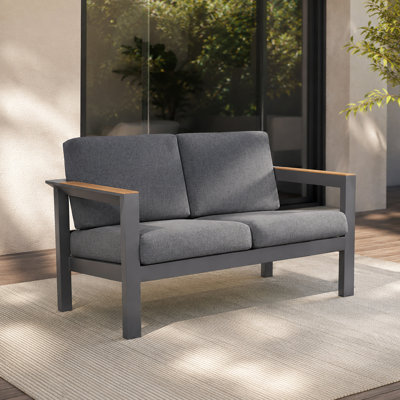 MIMO Aluminum Patio Sofa with Cushion