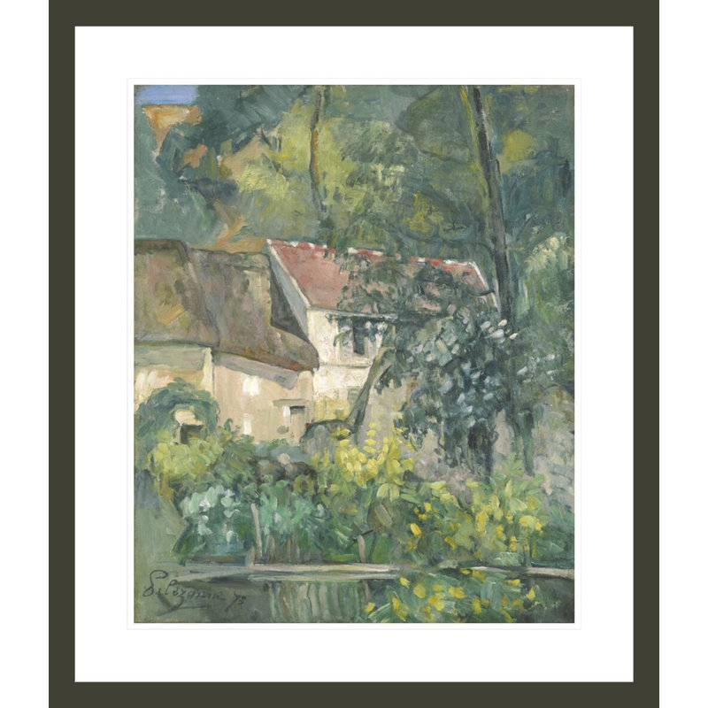 «House of Père Lacroix» par Paul Cézanne, impression giclée encadrée, H 27,25 po x l 23,5 po