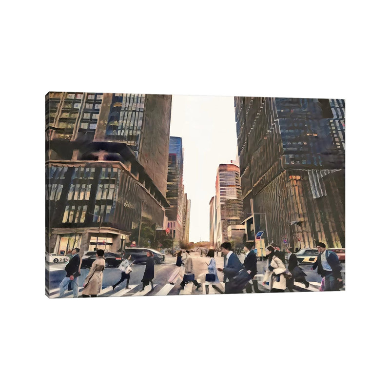Crossing Paths by Heather Offord - Wrapped Canvas Print, 20.32cm H x 30.48cm W