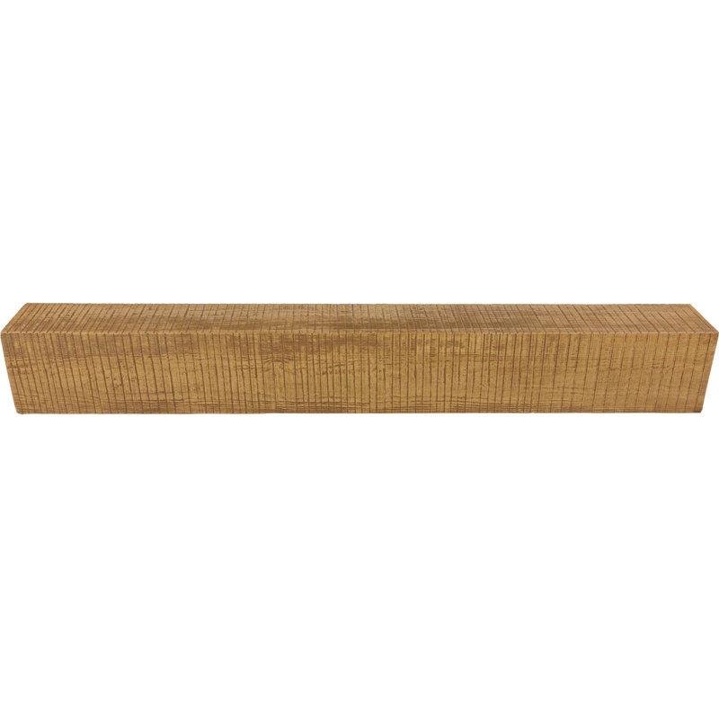 Rough Sawn Endurathane Faux Wood Beam Plank, Warm Caramel, 7.5" H x 7.5" W x 120" D