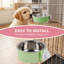 Bol suspendu en acier inoxydable pour chien cage de chien facile à nettoyer pour utilisation domestique, vert-131407517