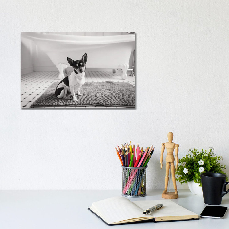 Bath Time by Aledanda - Wrapped Canvas Print, 20.32 cm H x 30.48 cm W