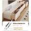 Meuble télé moderne en bois manufacturé beige-890110407