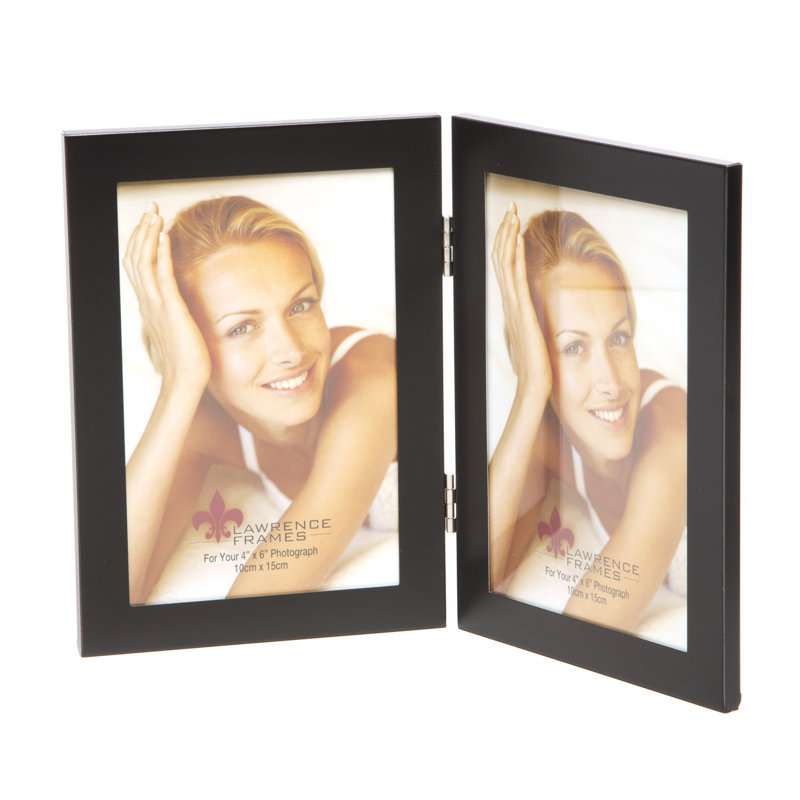 Black Matted Metal Matte Picture Frame, 4" x 6"
