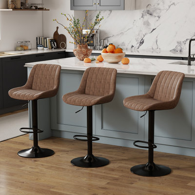 Moniq Swivel Adjustable Height Bar Stool