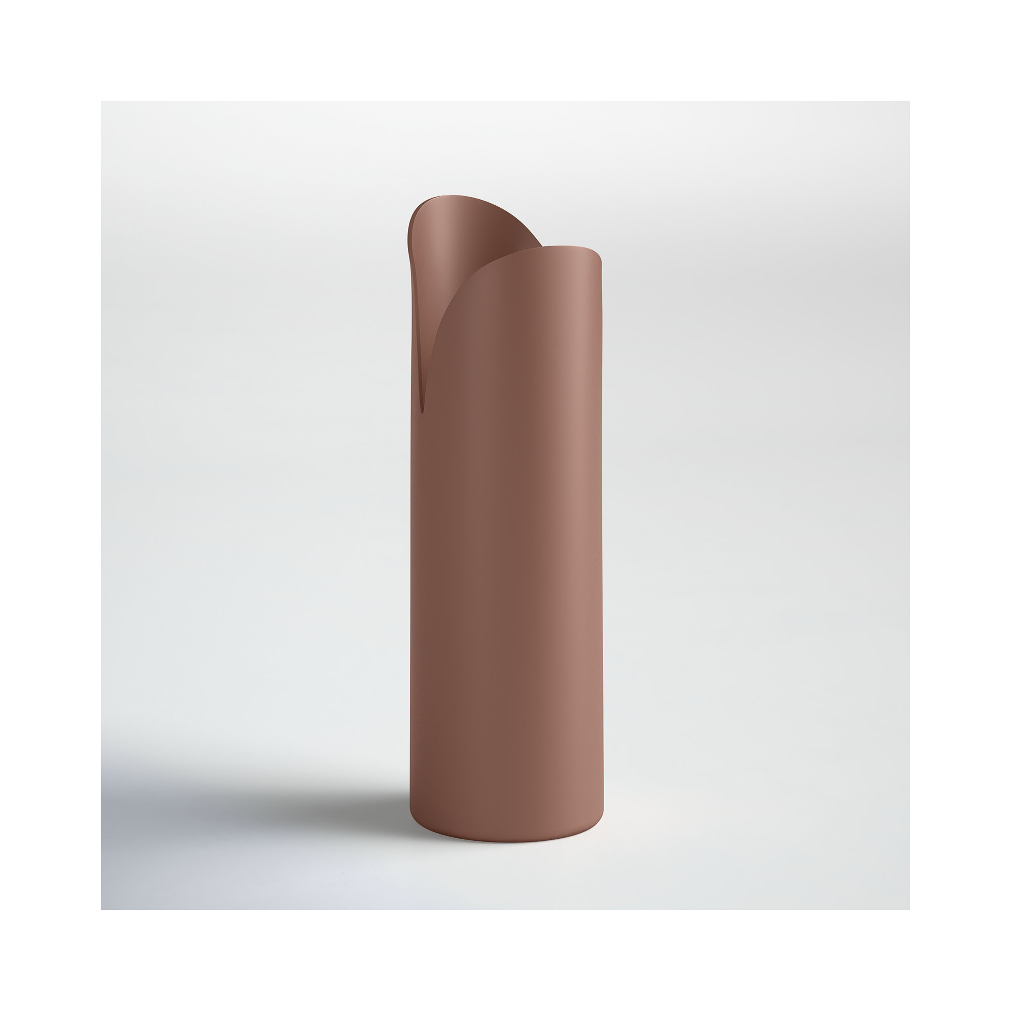 Jenny Iron Table Vase, 15.75" H x 5" W x 5" D, Pink