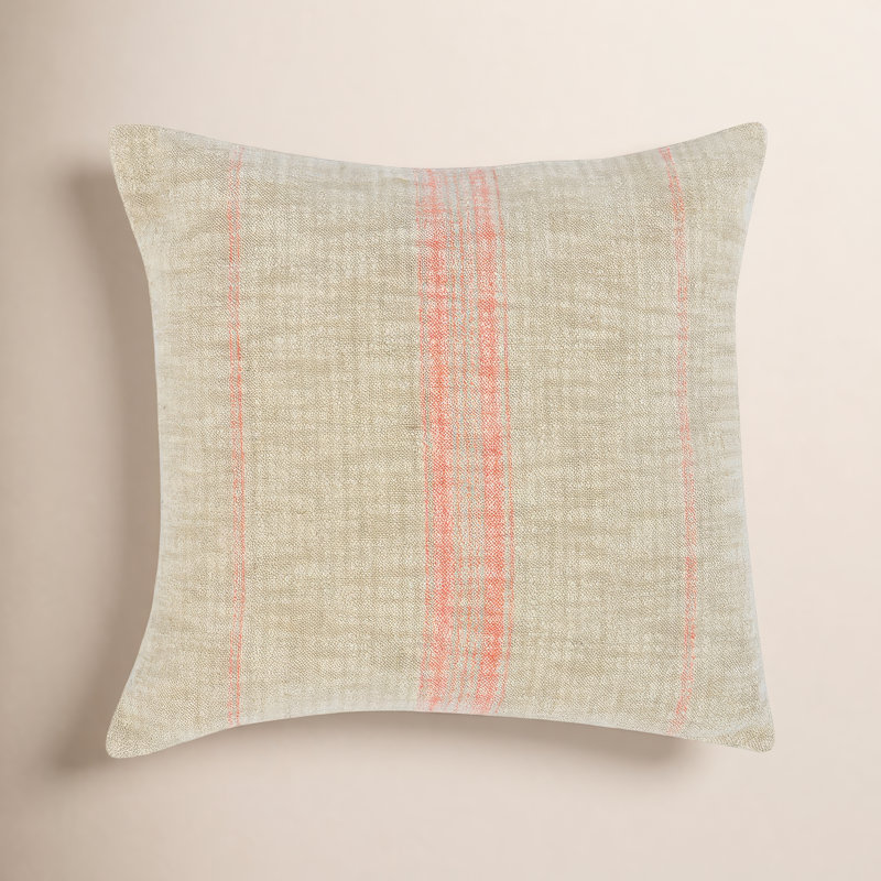 Coussin Silverton, Naturel / ivoire, 22 po x 22 po, Carré