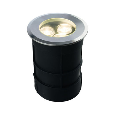Caggiano Black Integrated LED Metal Well Light