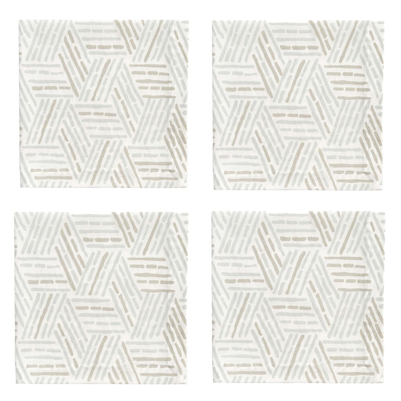  Ensemble de 4 serviettes Blue Crue