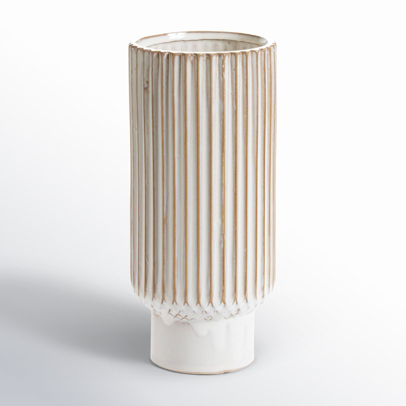 10.75'' Handmade Ceramic Table Vase