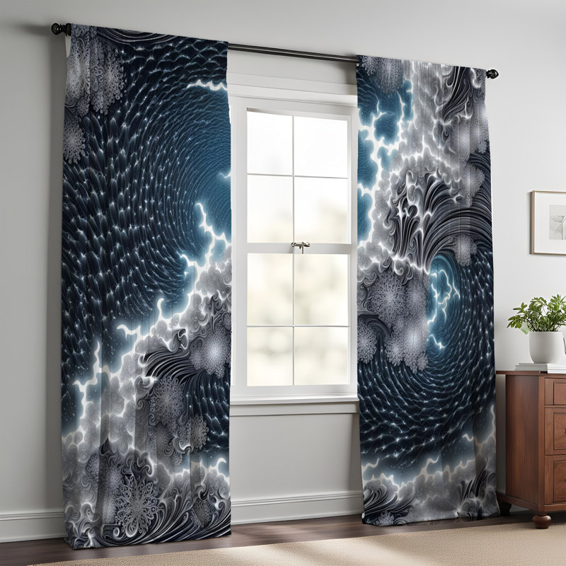 Paire de rideaux semi-transparents Elenta, L 20 po x L 61 po