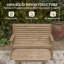 Outsunny 4 Seater Wooden Garden Furniture Set 4 Piece Embossed Finish-551432607