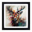 Stag Gestural Art - Framed Print-566148604