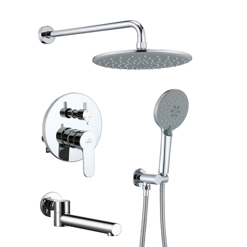 All-In-One Kit with Rough in-Valve, Chrome