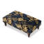 Jemotte Velvet Rectangle Striped Cocktail Ottoman