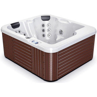 Luxuria Spas 110 Volt 3 Person Acrylic Rectangle Plug and Play Hot Tub