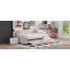 Lit de jour simple rembourré avec couchette-1194278613