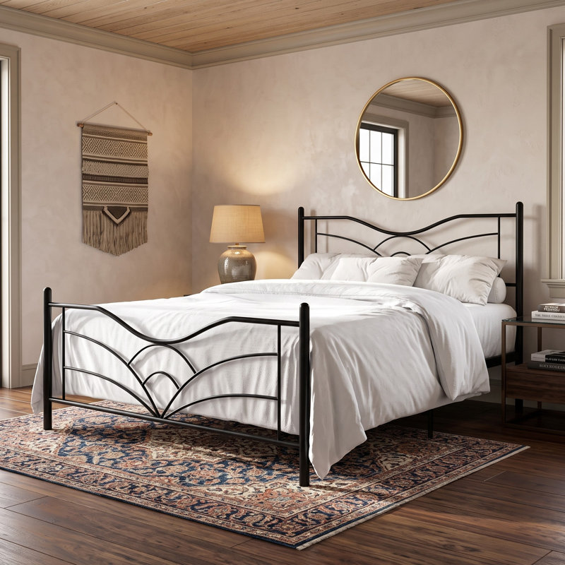 Grand lit plateforme Enfield, Grand lit, Noir