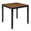 Ensemble de salle à manger à hauteur de comptoir 5 pièces avec 4 chaises, noir et chêne, pour petits espaces, cuisine et salle à manger