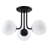 Keden Glass Semi Flush Mount
