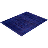 Overdyed One-of-a-Kind 8' 1" x 10' 1" Hand Knotted Area Rug