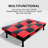 64" Faux Leather Convertible Sofa-822125734