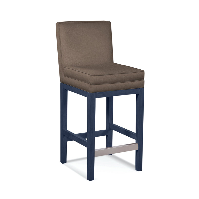 Upholstered Stool, Honey Finish, Elite Ash; 0321-83