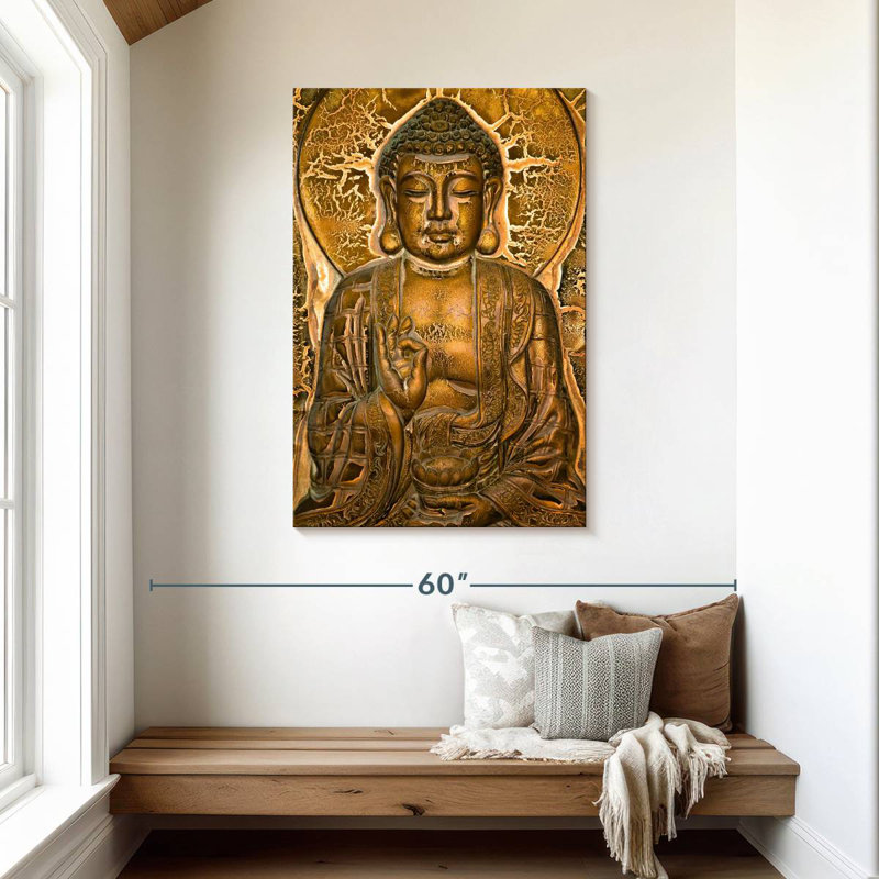 Adella Buddha Mural, 45" H x 30" W