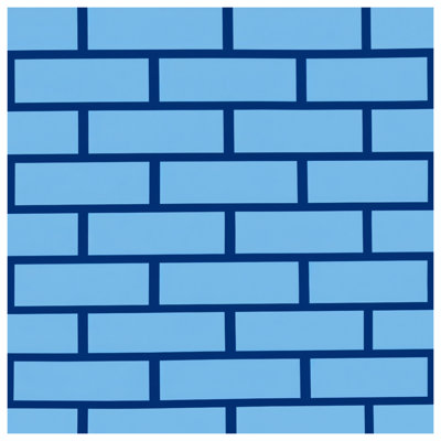 Blue Brick Wall Quilted Bedspread All Sizes
