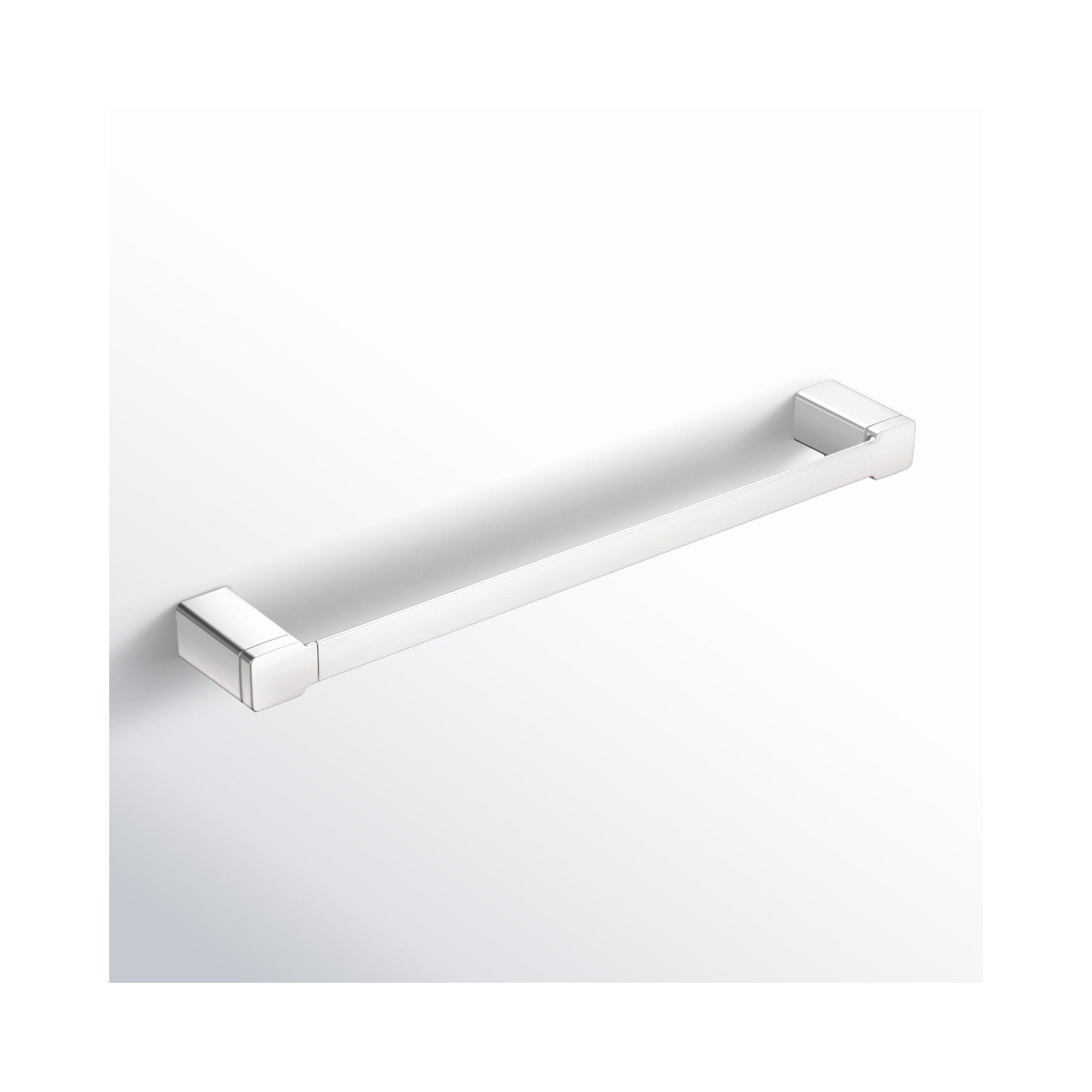 90 Degree 24" Wall Mounted Towel Bar, 24", Chrome
