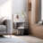 Coffee Table With S-Shaped 3 Tiers Open Storage Shelf Matte Center Sofa Tea Table