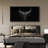 Cow " Black Monochrome Bull Modern Animal Art Relax Calm Minimalist Neutral Extra Large Pictures "-98042192-111176930