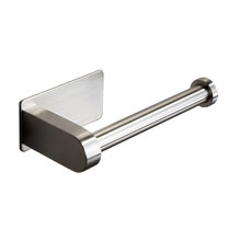 RuiLing Wall Mounted Single Arm Toilet Paper Holder in Stainless Steel Silver ATK-196