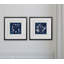 Cyanotype botanique i, ensemble de 2 reproductions encadrées-27610096
