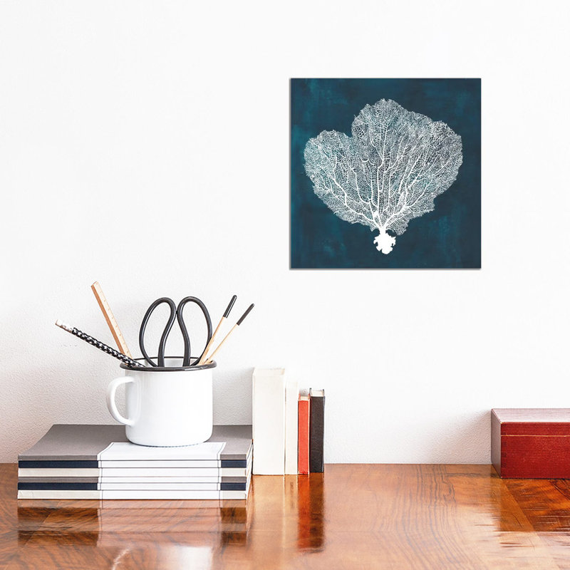 Inverse Sea Fan I by Grace Popp - Wrapped Canvas Print, 30.48 cm H x 30.48 cm W