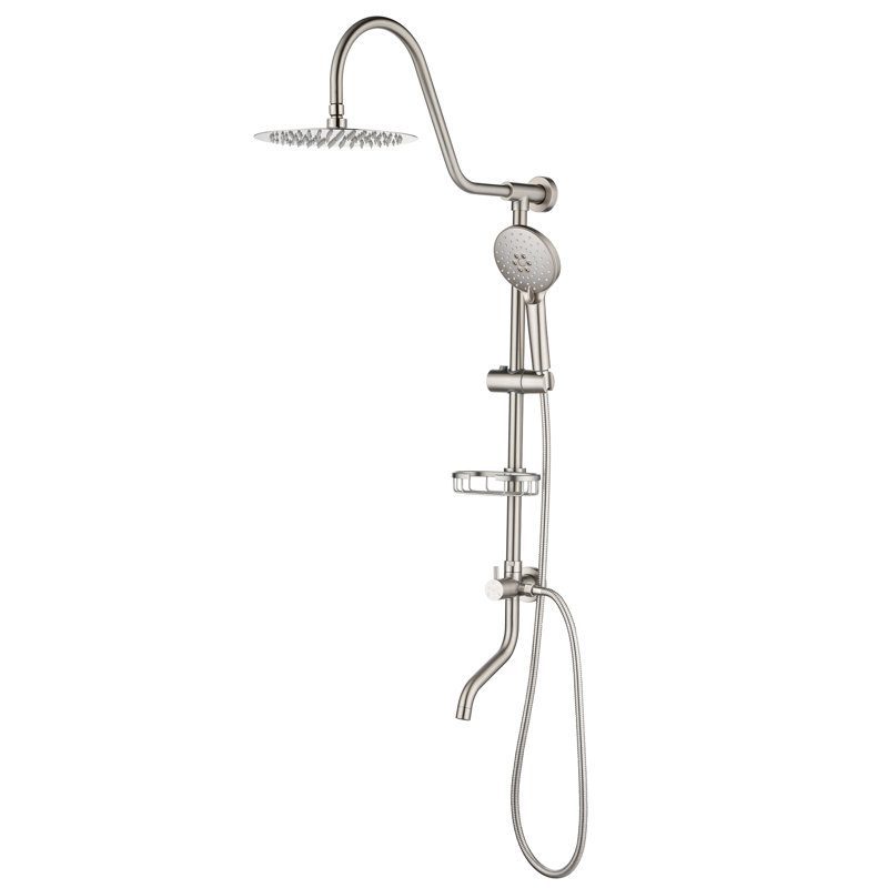 Système de douche complet, Nickel brossé
