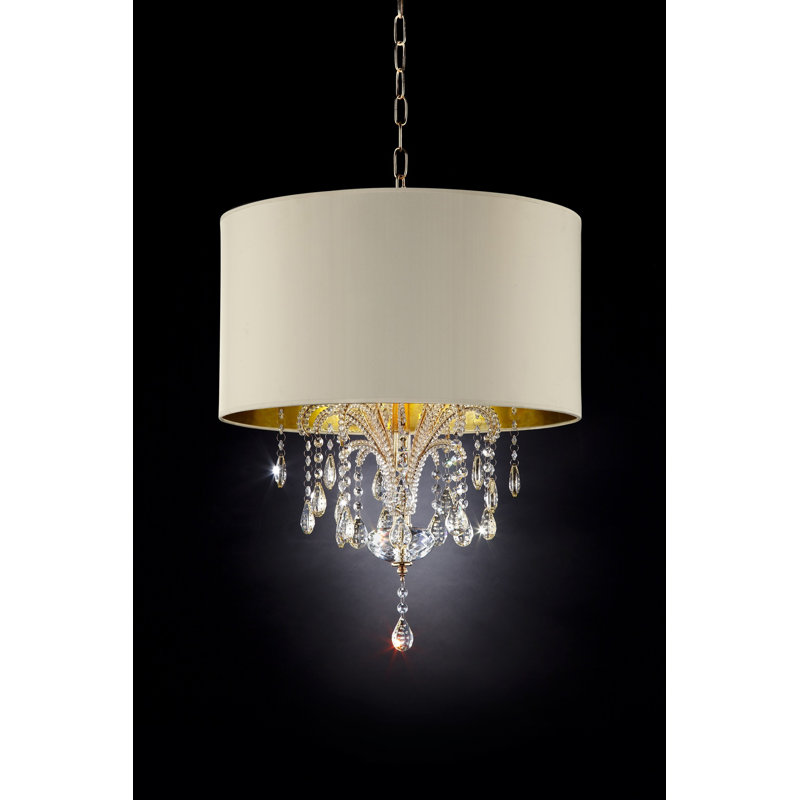 Lustree tambour 3 lumières unique Wynne