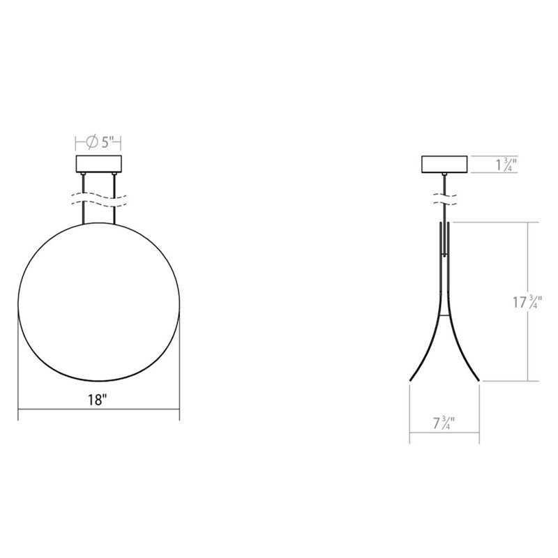 Malibu Discs 1 - Light LED Pendant, Satin Black, 7.5" H x 7.5" W x 3.75" D