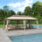 10' W x 20' D Fabric Gazebo: Spacious Portable Canopy for Outdoor Events, Patios, and Gardens-110602263